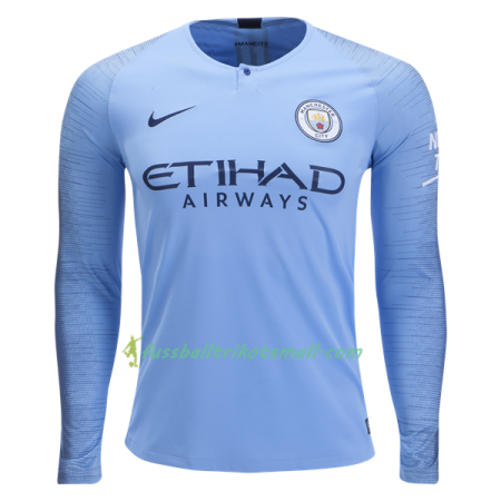 Fußballtrikots Manchester City 2018-2019 Langarm Heimtrikotsatz kaufen